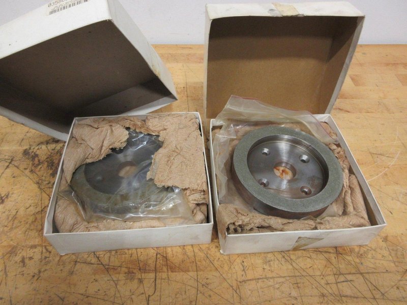 MSC Diamond Tool Grinder Wheels, (2 pcs) 100 Grit, 6" x 3/4" x 1-1/4", **New In Boxes**- Auction Item