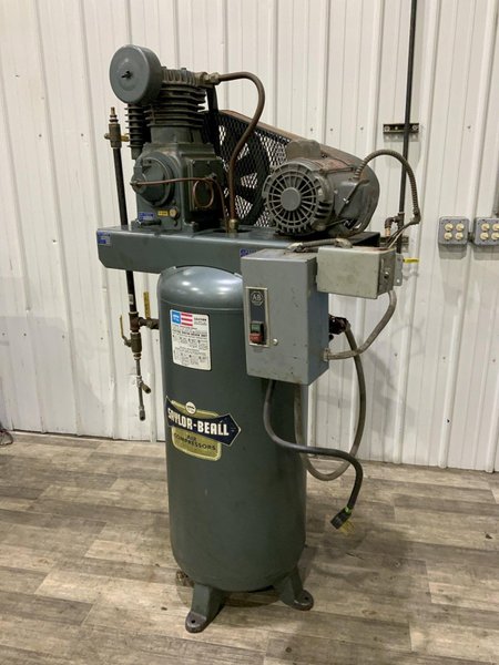 3 HP SAYLOR BELE SINGLE PHASE AIR COMPRESSOR: STOCK #80351