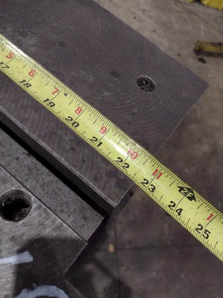 (2) 48" H X 29.5" W X 29" DEEP STEEL ANGLE PLATES: YOBRO #25794
