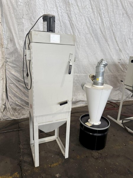 CYCLONE SAND BLAST CABINET W/ DUST COLLECTOR. STOCK # 0236325.