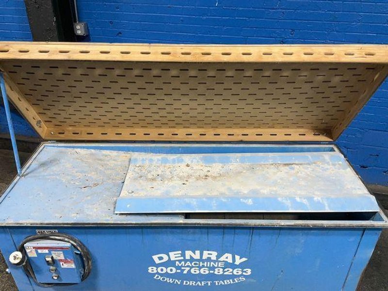 DENRAY MACHINES DOWN DRAFT TABLE  -  2872 B