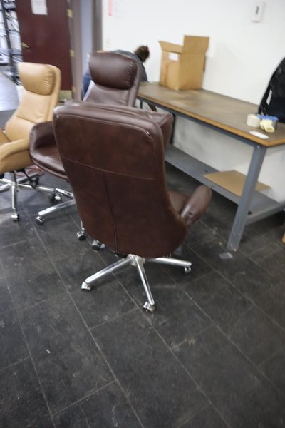 Highback Office Chairs on Casters (3)- Auction Item