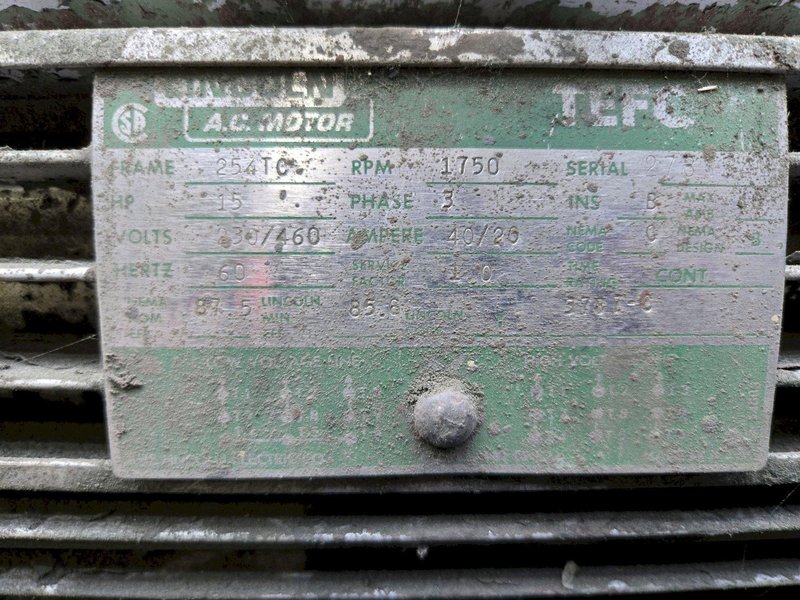 15 HP 30" X 48" HYDRAULIC UNIT. STOCK # 0666525