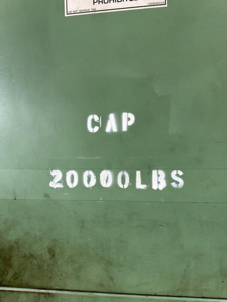 20,000 LB X 54" COE CPR-PC-20954 POWERED COIL REEL/UNCOILER WITH COIL CAR. STOCK # 0225026