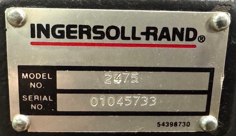 7-1/2 HP Ingersoll-Rand Air Compressor, 24 CFM, 175 PSI, 80 Gallon Vertical Tank