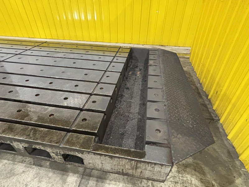209&quot; X 88&quot; X 22&quot; INGERSOL HEAVY DUTY STEEL T SLOT PRECISION TABLE LAYOUT PLATE: YOBRO #24018