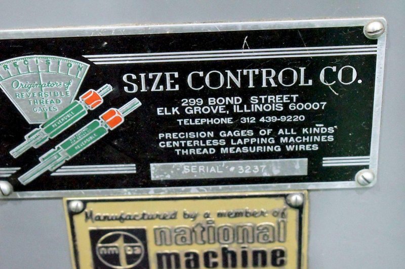 PRECISION SIZE CONTROL CO. PRECISION LAPPING/FINISHING MACHINE: YOBRO #24421