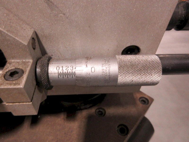 Kennametal Tool Presetting Table On Heavy Duty Steel Table; Starrett Micrometers, Federal Dial Indicators- Auction Item