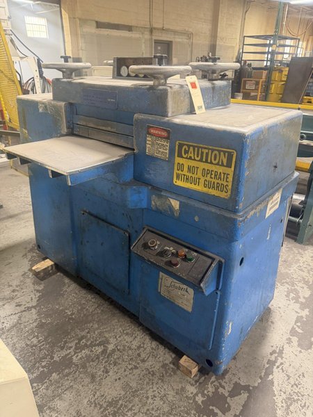 20"  X .078" SCHUBERT 19 ROLL MODEL WM2/500 COIL STRIP STRAIGHTENER PRECISION LEVELER: YOBRO #24983