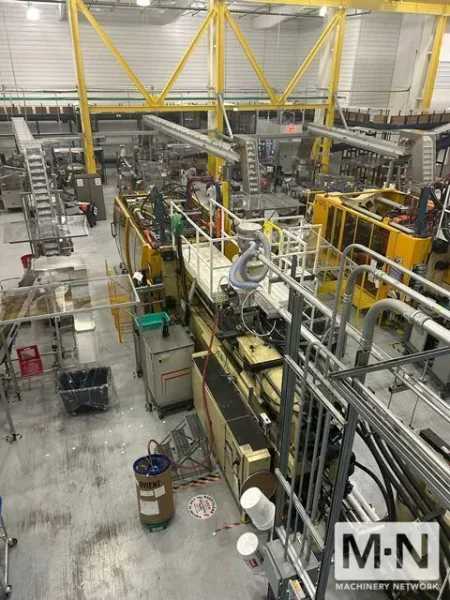 660 TON 111 OZ HUSKY MODEL G600RS100/100  INJECTION MOLDING MACHINE MFG 2004/2003 ( 4) AVAILABLE