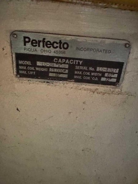 25,000# x 60" Perfecto Uncoiler (D.E.)