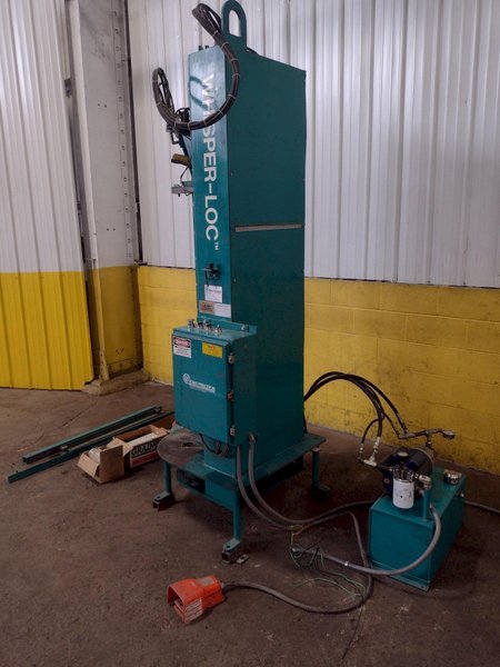 72" X 18 GA IOWA PRECISION MODEL WHISPER-LOC HYDRAULIC PITTSBURG SEAM CLOSURE MACHINE: STOCK #17509