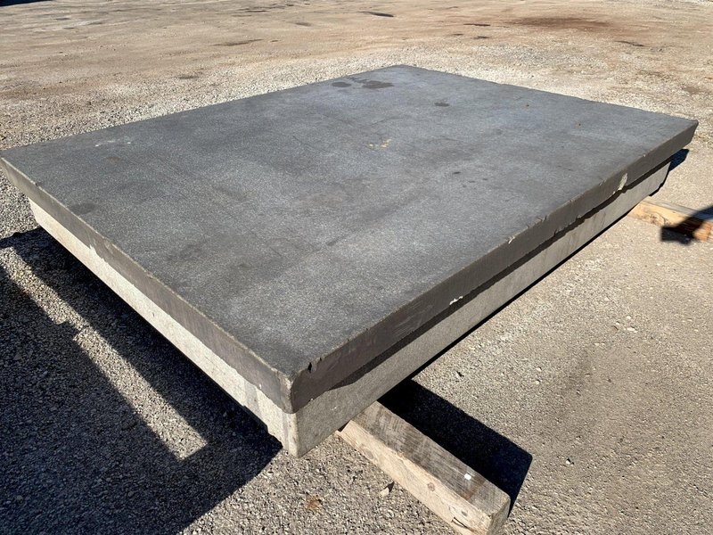 96&quot; X 72&quot; PRECISION GRADE A GRANITE LAYOUT SURFACE PLATE WITH STAND: STOCK 12570