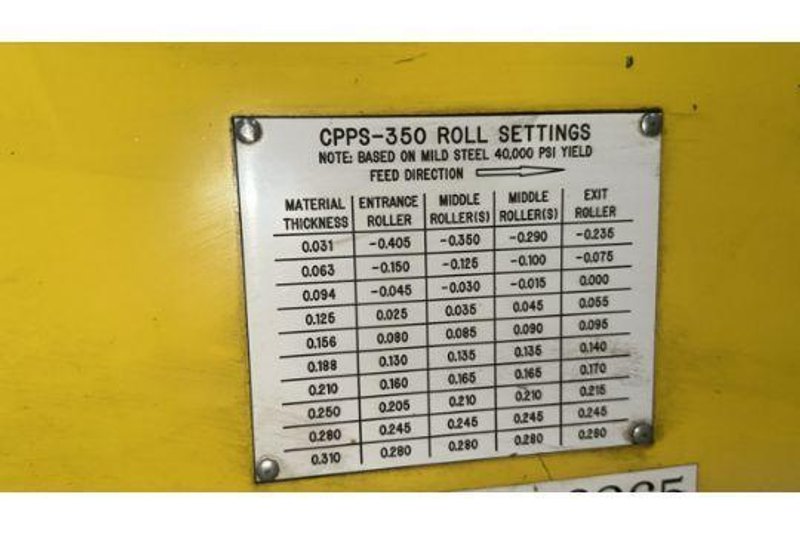 Coe Press Coil Reel And Straightener Combination 15,000 Lbs. x 18&quot; Wide