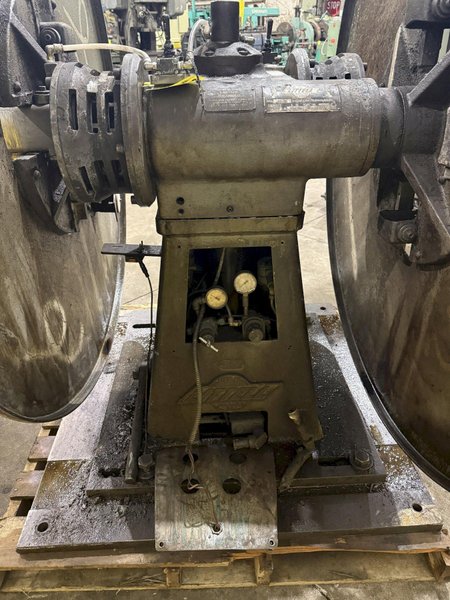 4,000 LBS x 12" x 60" LITTELL MODEL #40-12 DOUBLE END AUTO CENTERING UNCOILER COIL REEL: YOBRO #24308