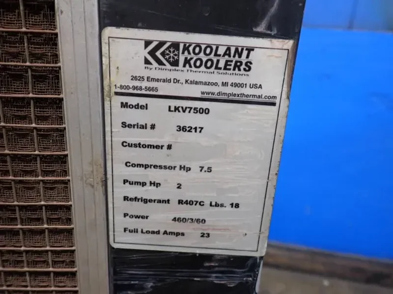 KOOLANT KOOLERS CHILLER  -  LKV7500