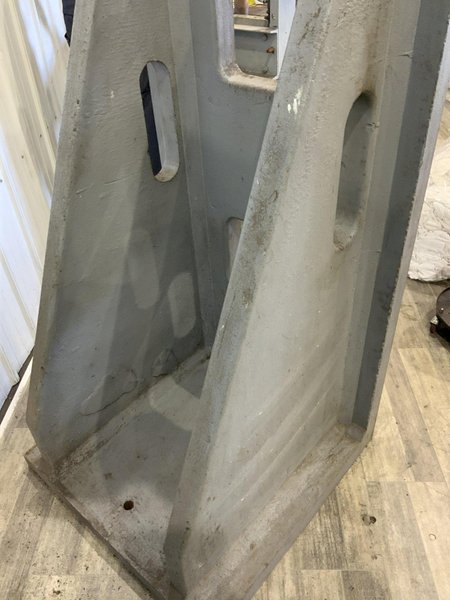 30-1/2" X 60-3/4" X 30-1/4" MACHINED ANGLE PLATE: STOCK #81454