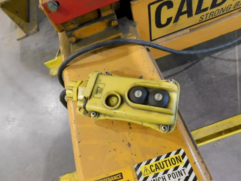 3 TON CALDWELL MODEL #60S-3-60 STRONG BAC POWERED MOTORIZED SHEET LIFTER: YOBRO #25899