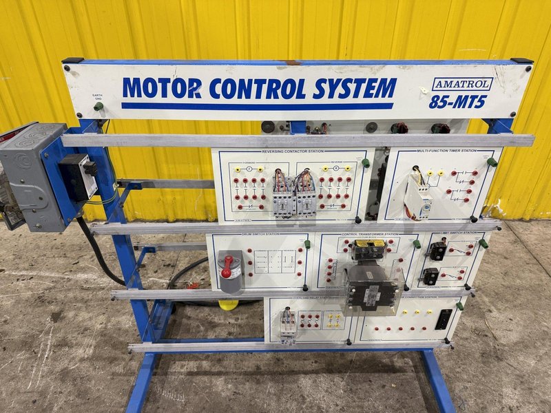 AMATROL MODEL #85-MT5 MOTOR CONTROL SYSTEM TRAINING &amp; TESTING STAND: YOBRO #24916
