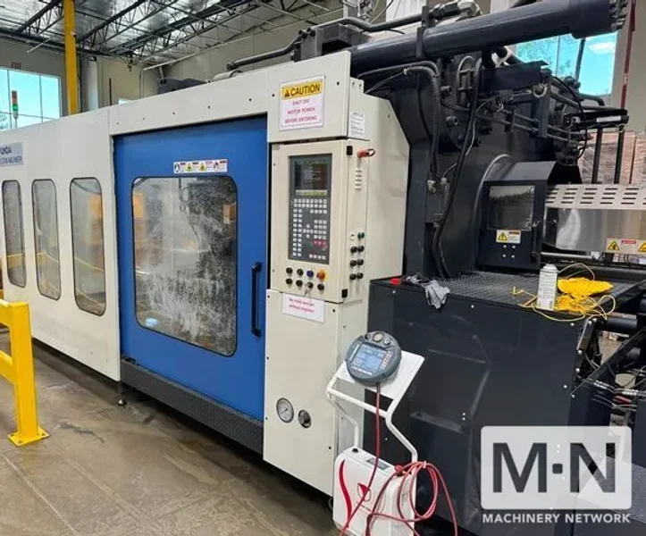 1150 TON 186 OZ HYUNDAI MODEL EDIS-1150DL HYBRID INJECTION MOLDING MACHINE MFG 2014 (4) AVAILABLE