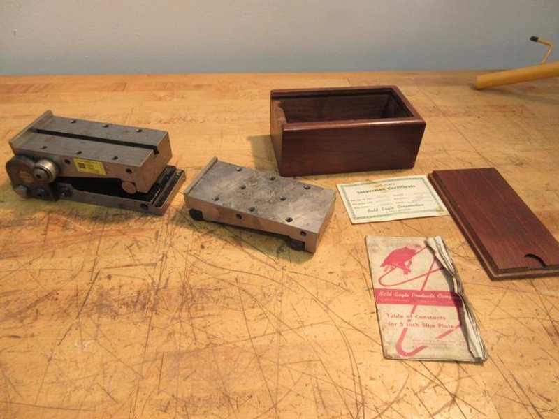 5" Sine Plates (2), 1 Adjustable/Tilting - Auction Item