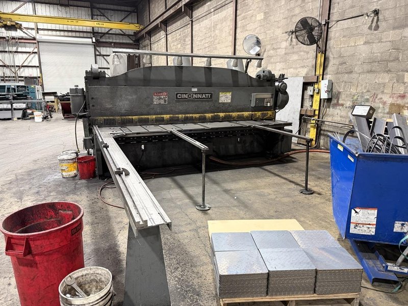 (2019) 12' X 3/8" CINCINNATI MODEL 2512 MECHANICAL SHEAR. STOCK # 0879726