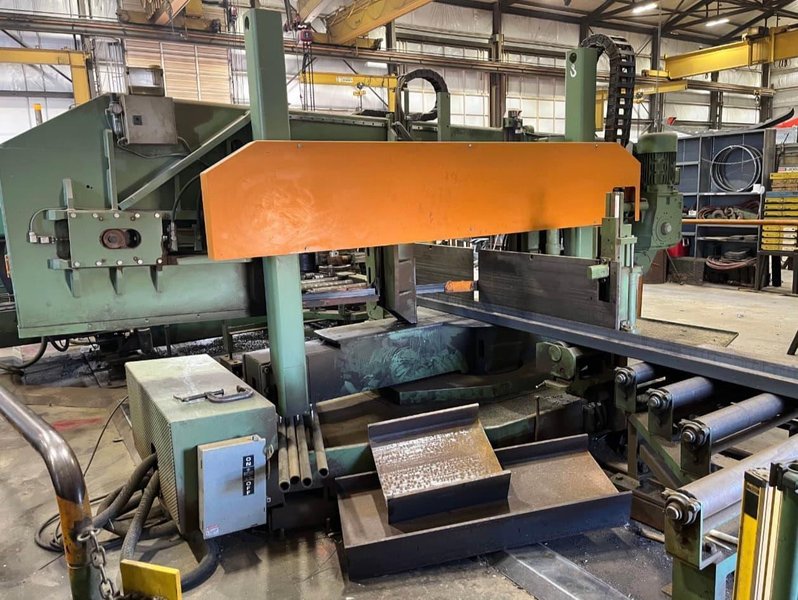 Peddinghaus PCD-1100 Beam Drill Line with 1100-510 DG Miter Saw, 2009