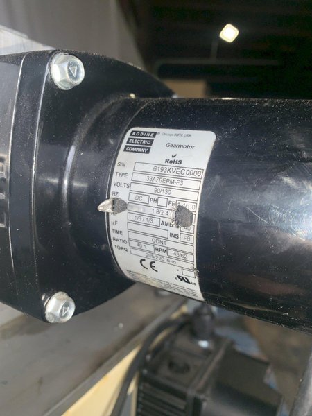 2 SPINDLE MOTORIZED TAPE UNCOILER REEL: STOCK 10715