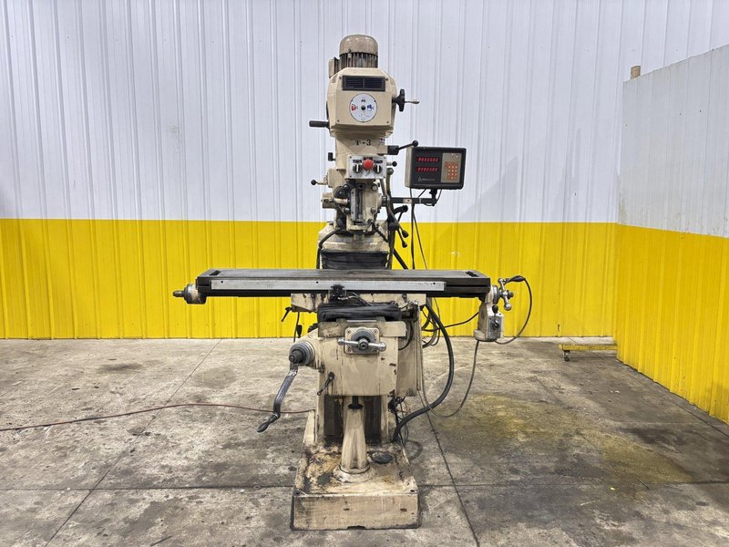 3 HP LAGUN MODEL #FTV-2S VERTICAL RAM TYPE MILL WITH DRO &amp; POWER FEED: STOCK #23240