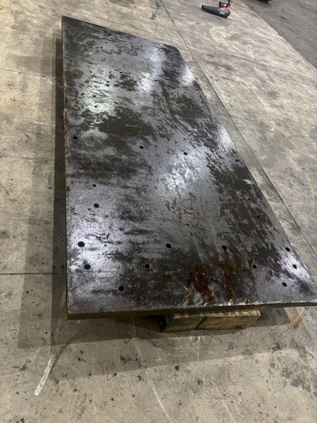 48&quot; X 120&quot; X 2&quot; THICK STEEL FLOOR / BOLSTER PLATE: STOCK #22744