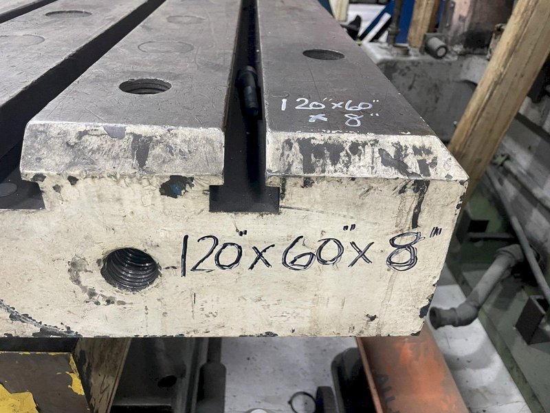 120&quot; x 60&quot; T-Slotted Bolster Plate