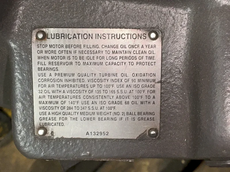 NIDEC 75HP 1775RPM VERTICAL PUMP MOTOR  -  HD75S2SL6