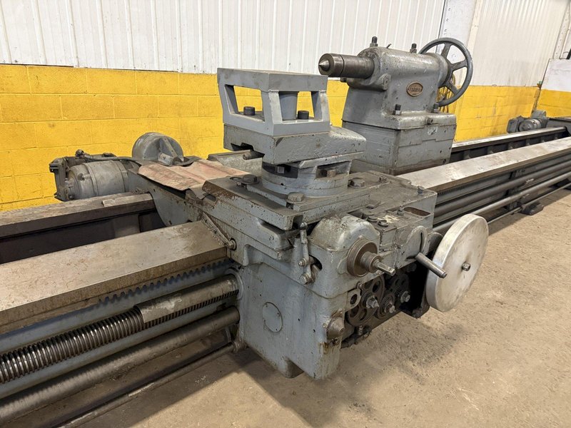 56" x 336" (28') BERTRAM ENGINE LATHE WITH DUAL CARRIAGES: STOCK #10964