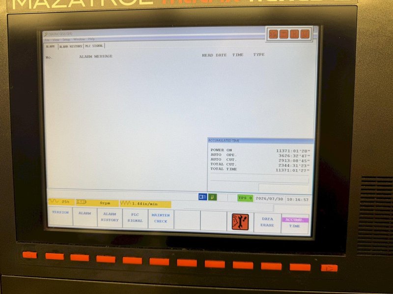 2014 MAZAK QUICK TURN NEXUS 250MSY-II CNC TURNING CENTER, MAZATROL MATRIX NEXUS 2 CONTROL, TWIN SPINDLE, LIVE TOOLING, Y-AXIS, TOOL EYE, CHIP CONVEYOR
