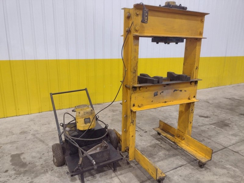 50 TON ENERPAC HYDRAULIC H-FRAME PRESS: STOCK #22364