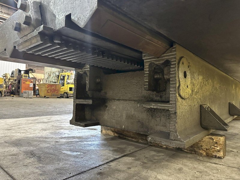 6&#039; X 14&#039;6&quot; HEAVY DUTY T-SLOTTED LAYOUT TABLE ON RAISED BASE: STOCK #21788