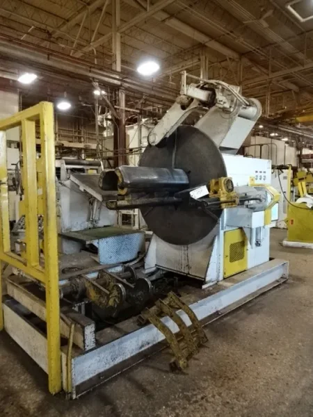 ASL 15,000 LB MOTORIZED MOVING BASE UNCOILER, STOCK# 13945J