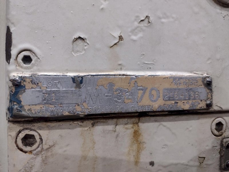 #2A WARNER &amp; SWASEY MODEL #M-3470 TURRET LATHE WITH CROSS SLIDING TURRET, " HOLE: YOBRO #24548