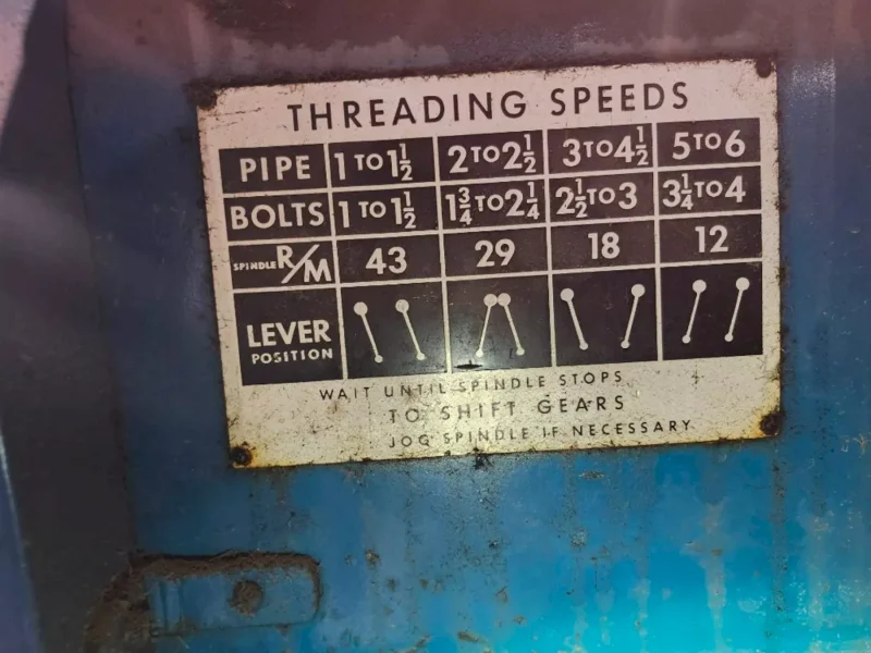 6" Oster Model 716 Pipe And Bolt Threader : YOBRO 25153