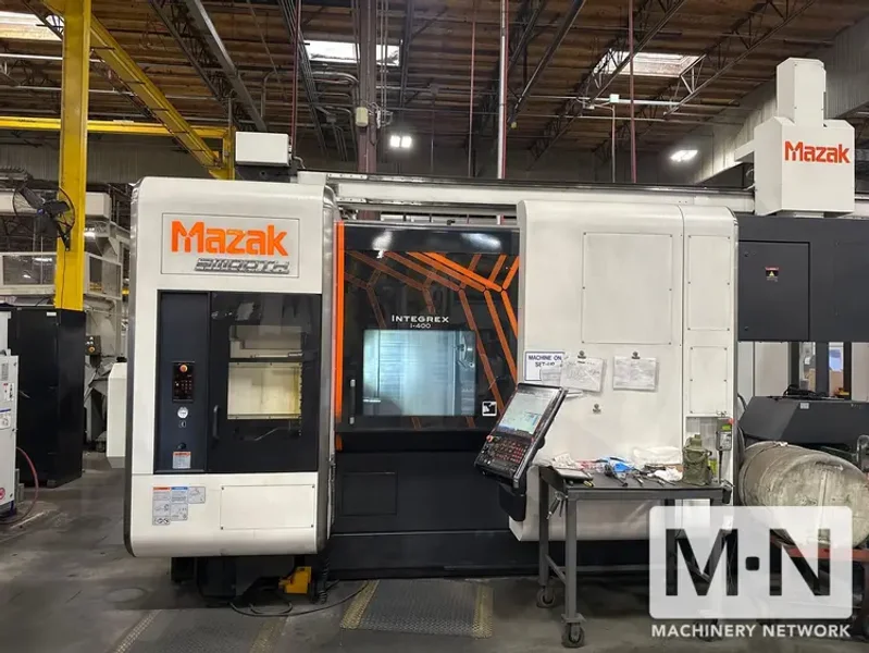 Mazak Integrex I-400R Multi-Tasking Machining Center, 2016 w/ GL-400 Gantry Robot System