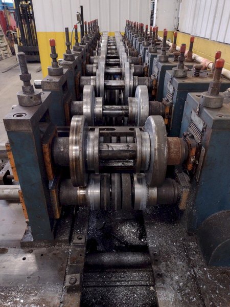 12 STAND X 2.5&quot; ARDCOR / ROLL KRAFT MODEL F-10 ADJUSTABLE WIDTH STUD ROLLFORMER, NEW 2000: STOCK #18247