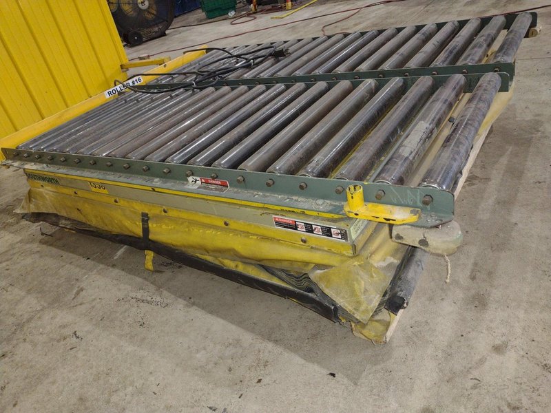 3500 LB X 60" X 48" SOUTHWORTH MODEL #LS4-36 HYDRAULIC SCISSOR LIFT TABLE, 110V SINGLE PHASE: STOCK #20921