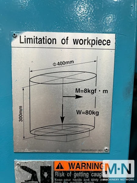 Yasda H30i CNC 5-Axis Horizontal Machining Center, 2000