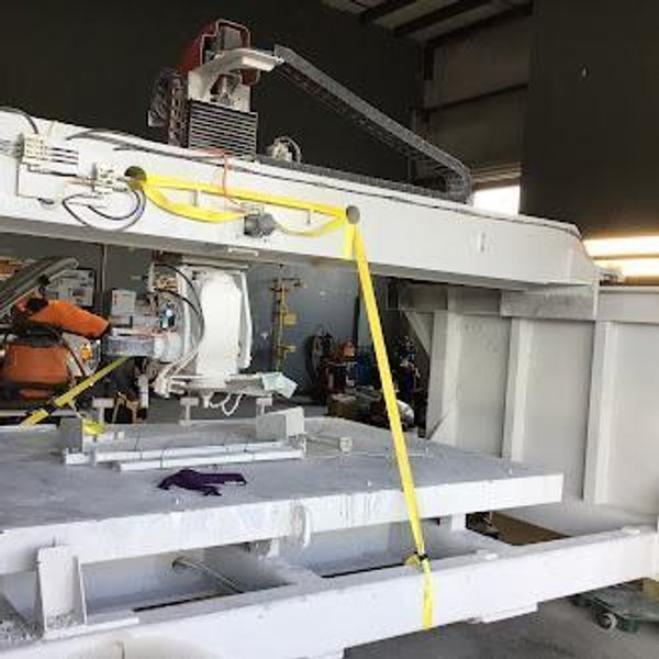 Park Industries VOYAGER XP 5-Axis CNC Bridge Saw, 2023 – 27 HP, Tilt Table, Stone Cutting Machine