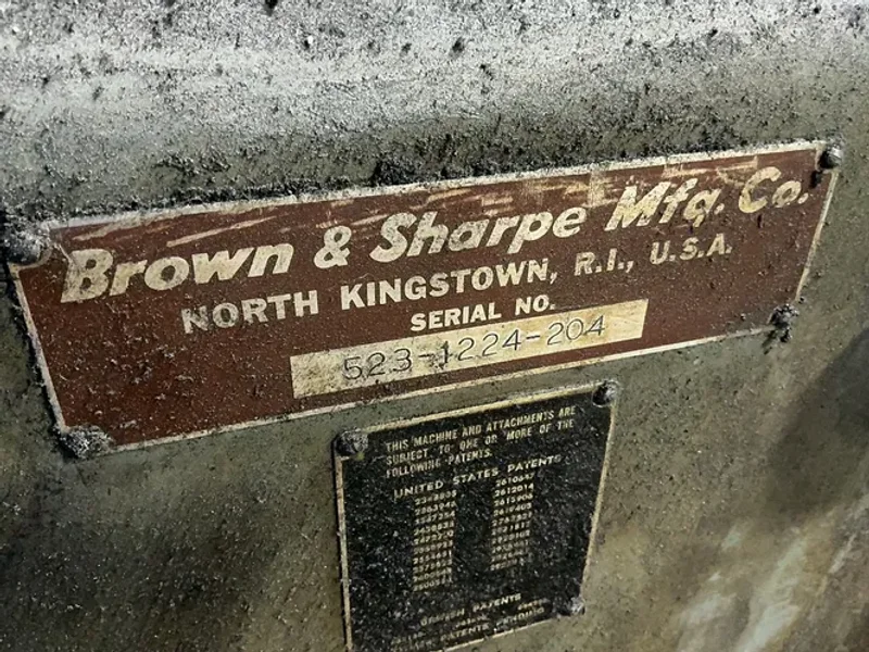 BROWN &amp; SHARPE 12” X 24” SURFACE GRINDER   -  1224 MICROMASTER