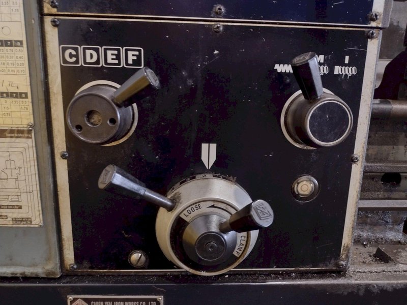 18&quot; x 40&quot; CHIEN YEH MODEL #CY450-1000 TOOLROOM ENGINE LATHE, 2.5&quot; HOLE: STOCK #19324