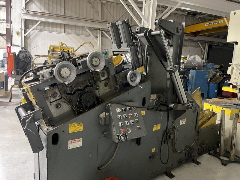 8,000 lbs. x 12&quot; Wide Colt Used Coil Cradle Straightener For Sale, Model# CSHCE-80-12