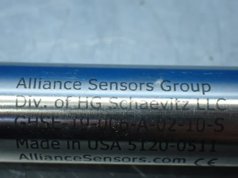 ALLIANCE SENSORS GROUP 2 LINEAR VARIABLE INDUCTIVE TRANSDUCER POSITION SENSORS  -  GHSE-19-006-A-02-10-S