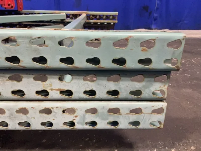 42” X 144” PALLET RACKING  -  TEARDROP