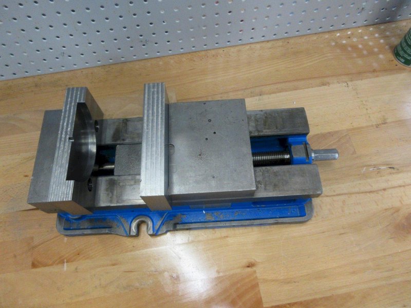 Kurt D688 6&quot; Machine Vise with 3&quot; Tall Steel Soft Jaws- Auction Item